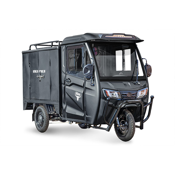 Купить грузовой электротрицикл rutrike карго кабина дуал (черный) в рассрочку по низкой цене