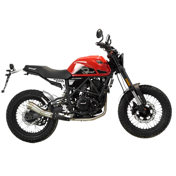 Мотоцикл ROCKOT SCRAMBLER (красный) купить по низкой цене