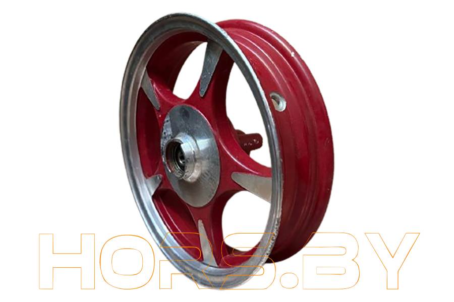 купить Диск колесный R10 передний (литой) SV1 051 028-03.1 красный (посадка 56мм) по низкой цене