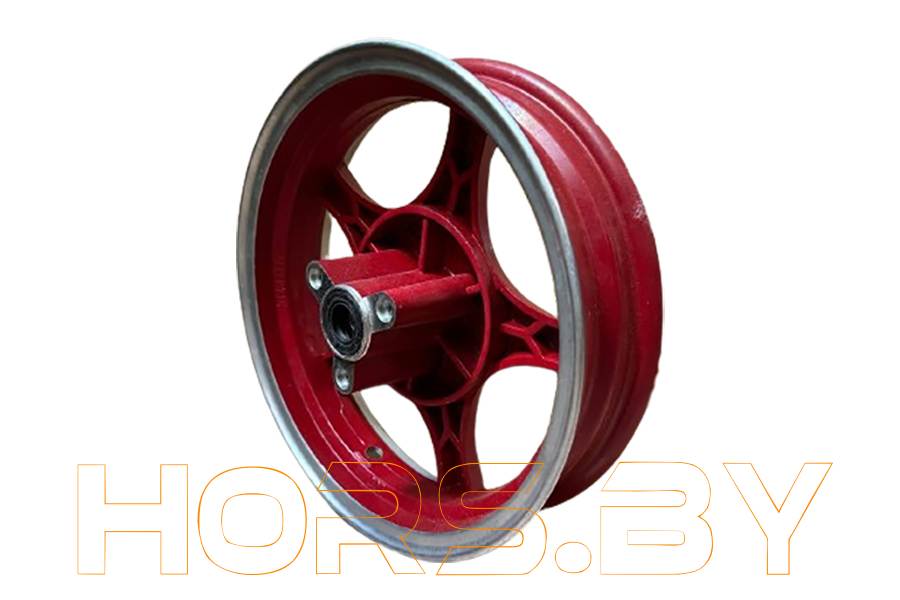 купить Диск колесный R10 передний (литой) SV1 051 028-03.1 красный (посадка 56мм) по низкой цене