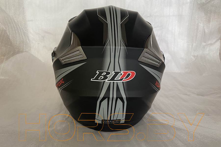Мотошлем Хорс-Моторс BLD-708 (чёрно-белый L)