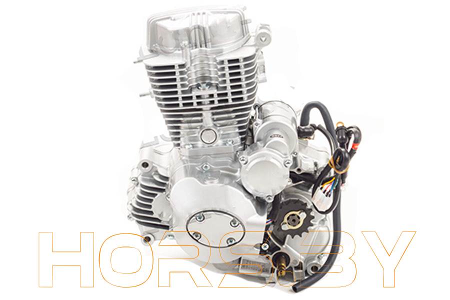 Двигатель 200см3 167FML CG200-B (67x57,5) грм штанга, балансир, 5ск.