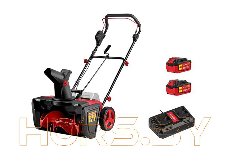 Снегоуборщик аккумуляторный WORTEX CST 5036 ALL1 SET XLT