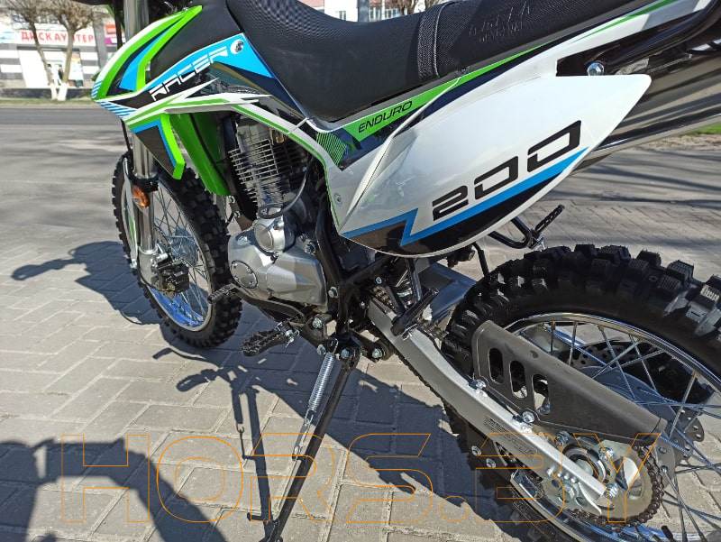 Мотоцикл Racer RC200GY-C2 Enduro (зеленый) купить по низкой цене