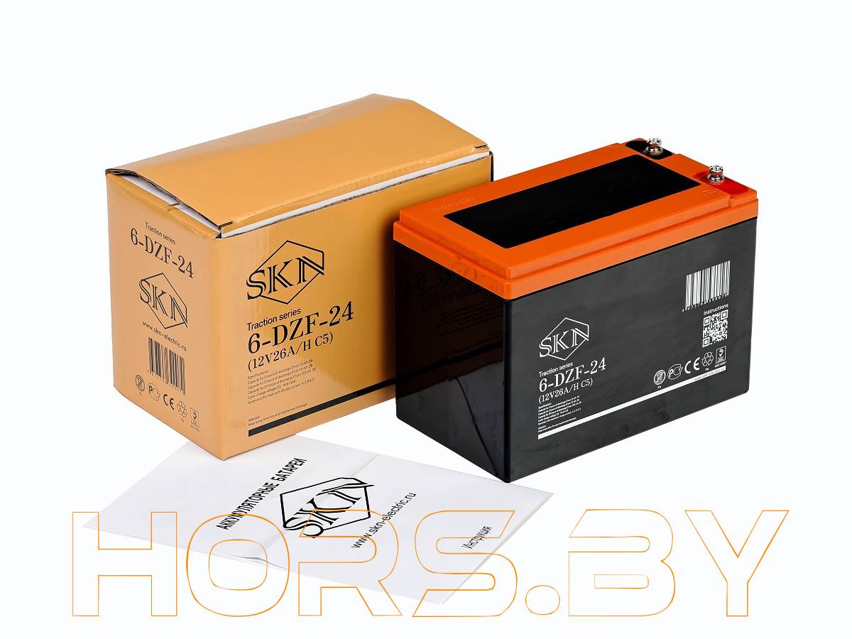 Тяговый аккумулятор SKN 6-DZF-24 (12V26A/H C5) купить дешево