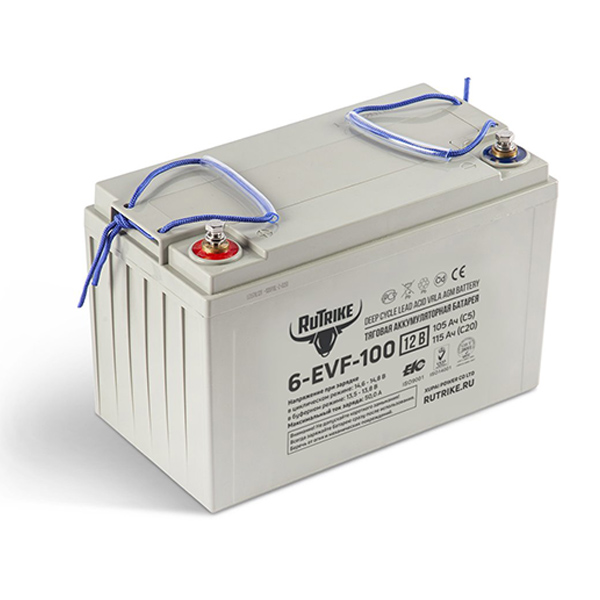 Тяговый аккумулятор RuTrike 6-EVF-100 (12V100A/H C3)
