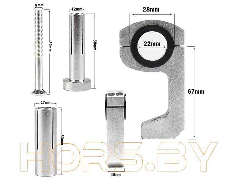 Защита рук Regulmoto Ultra set усиленная с креплением 28мм (Белый, RM-401001-2)