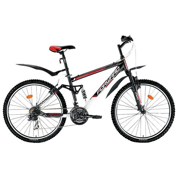 Велосипед Forward TERRA 1.0. (26" 21 ск. рост 18) черный/белый