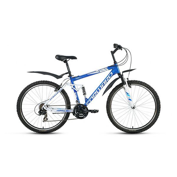 Велосипед Forward TERRA 1.0. (26" 21 ск. рост 18) синий/белый