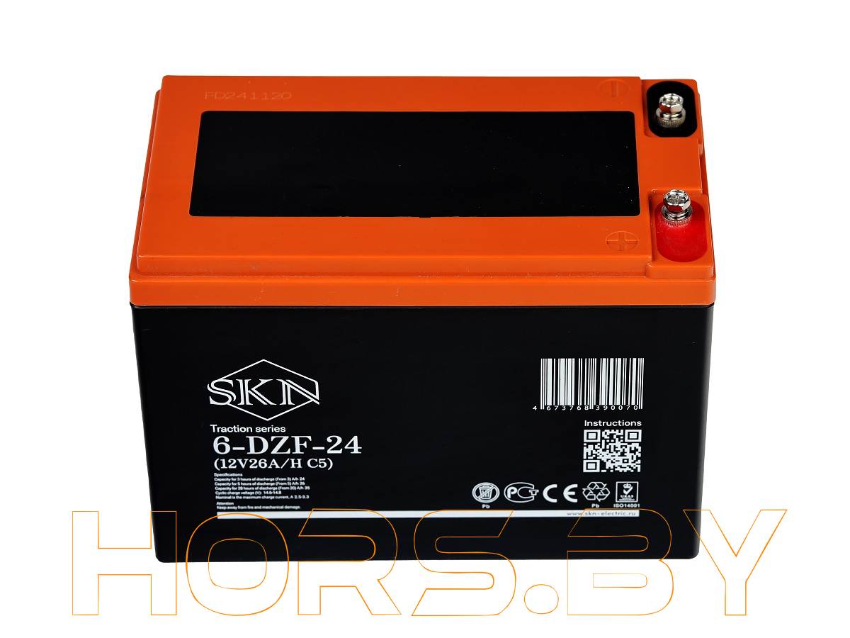 Тяговый аккумулятор SKN 6-DZF-24 (12V26A/H C5) купить дешево