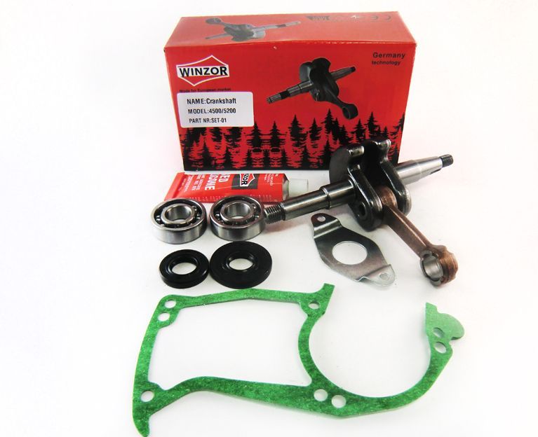 Коленвал 4500 (супер комплект) (+2сальн. +2 подш. гермет. прокладка карт. шпонка)