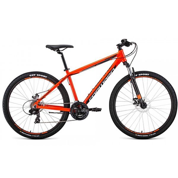 Велосипед APACHE 27,5 2,0 disc алюм (27,5" 21ск рост 21") оранжевый/черный
