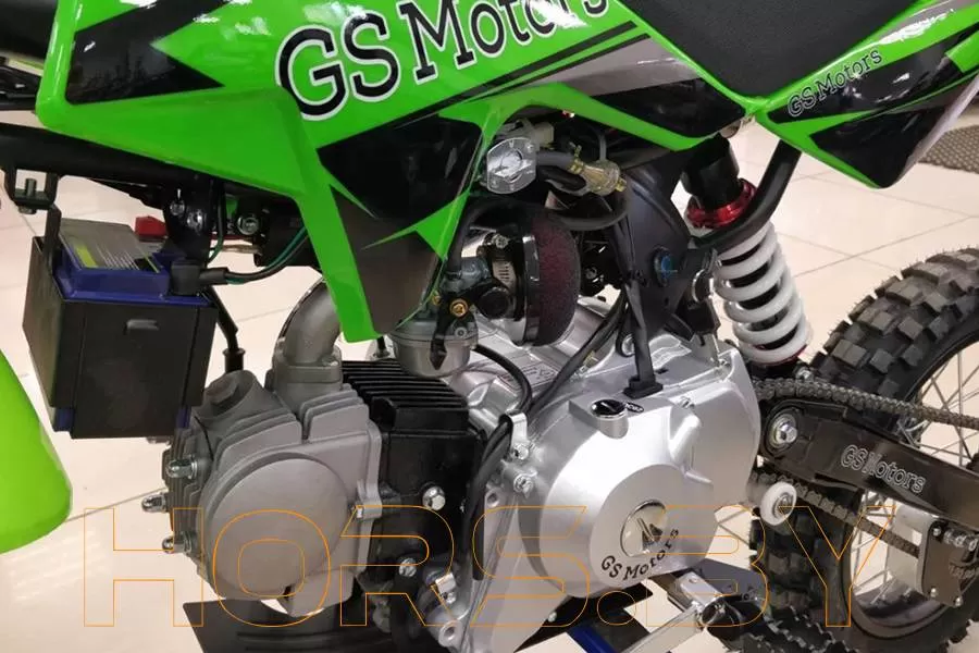 Питбайк GS Motors S12 17/14 E (зеленый) купить по низкой цене