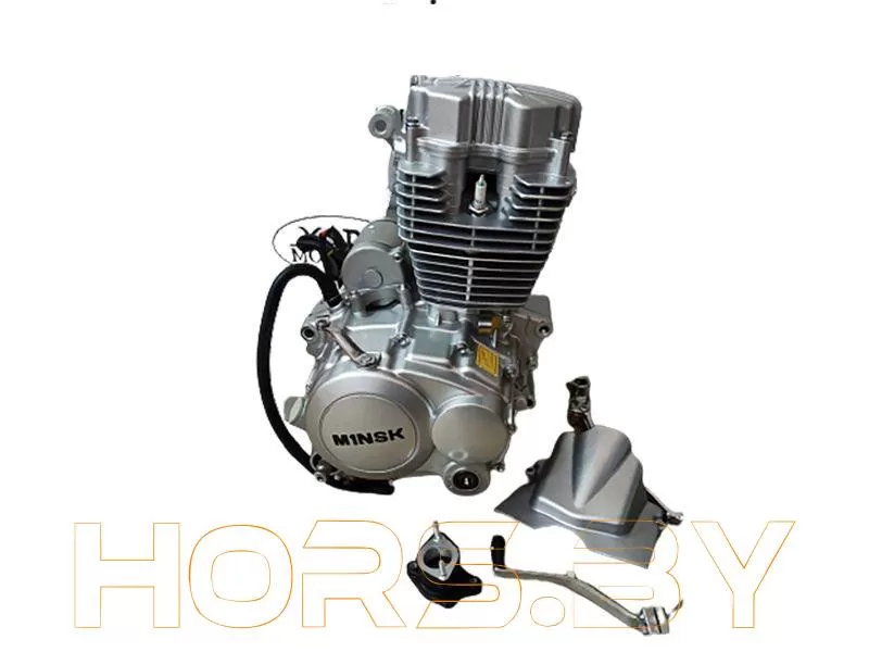 Двигатель в сборе, 125 куб. см (двигатель+педаль переключения передач+стартовая педаль) M1NSK D4 125