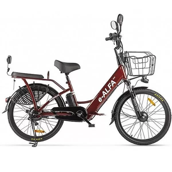 Электровелосипед Gren City E-Alfa New (коричневый)