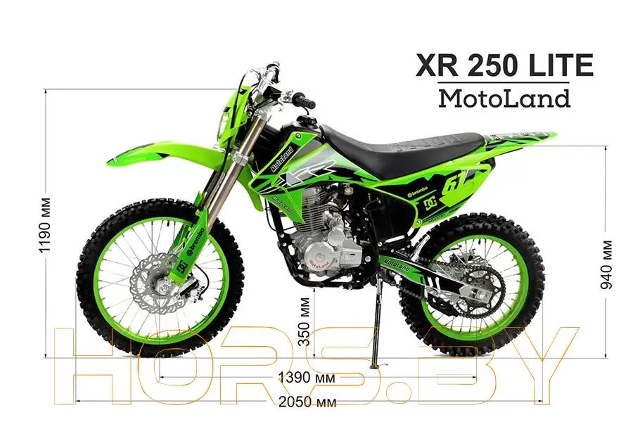 Мотоцикл MotoLand XR 250 LITE (красный) купить по низкой цене